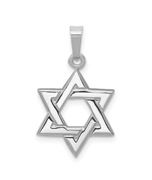 14k White Gold Star of David Charm Toutes les collections ici