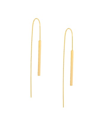 14k Gold Flat Round Wire Hook Earrings livraison gratuite