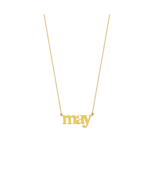 14k Gold Name Necklace pas cheres