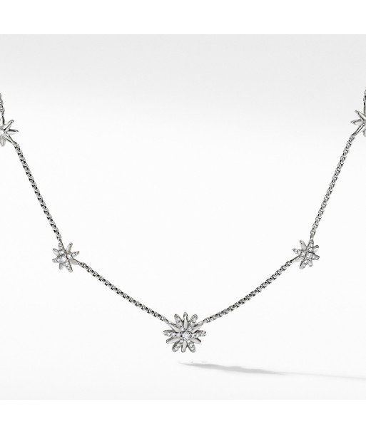 David Yurman Starburst Station Chain Diamond Necklace les ctes