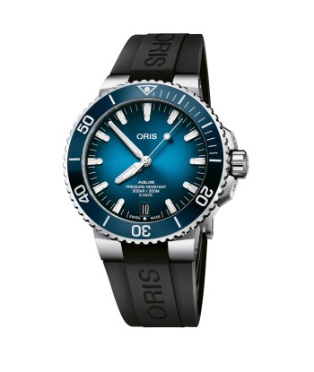 Oris Aquis Date Calibre 400 Blue Dial Black Rubber Watch 01 400 7763 4135-07 4 24 74EB hantent personnes