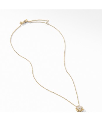 David Yurman Starburst 18k Yellow Gold Diamond Necklace Amélioration de cerveau avec