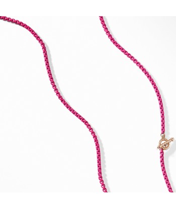 David Yurman Bel Aire Stainless Steel Coated Hot Pink Acrylic Necklace Découvrez la collection