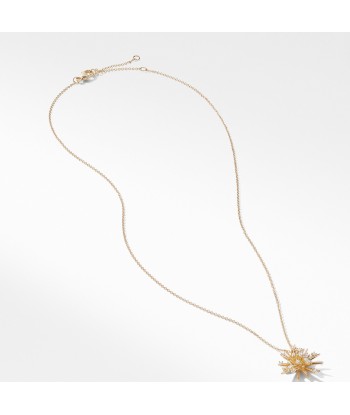 David Yurman Supernova 18k Gold Diamond Necklace en linge