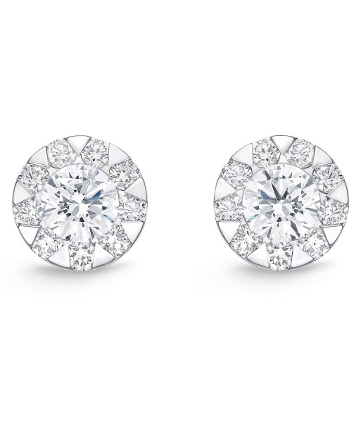 Memoire 18k White Gold Diamond Bouquet Cluster Studs livraison et retour toujours gratuits