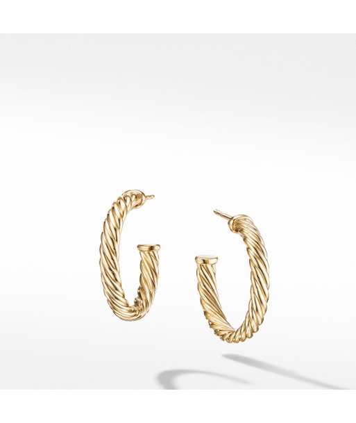 David Yurman Cablespira 18k Gold Hoop Earrings Voir les baskets