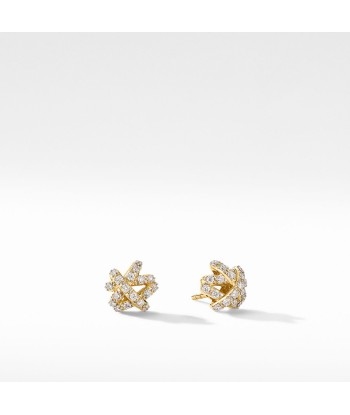 David Yurman Crossover 18k Gold Diamond Stud Earrings suggérées chez