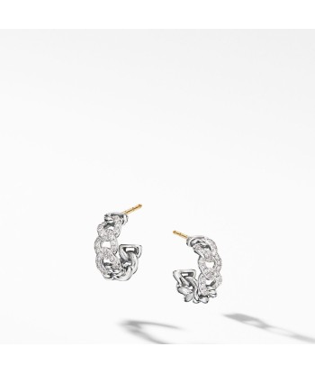 David Yurman Belmont Curb Link Diamond Hoop Earrings sur le site 