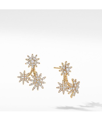 David Yurman Starburst 18k Gold Front to Black Cluster Studs commande en ligne