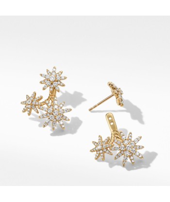 David Yurman Starburst 18k Gold Front to Black Cluster Studs commande en ligne