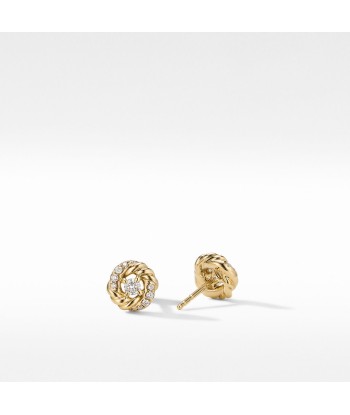 David Yurman Petite Infinity 18k Gold Diamond Studs Par le système avancé 