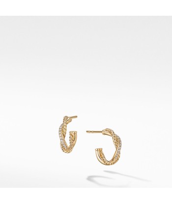 Petite Infinity 18k Gold Diamond Hoops la colonne vertébrale