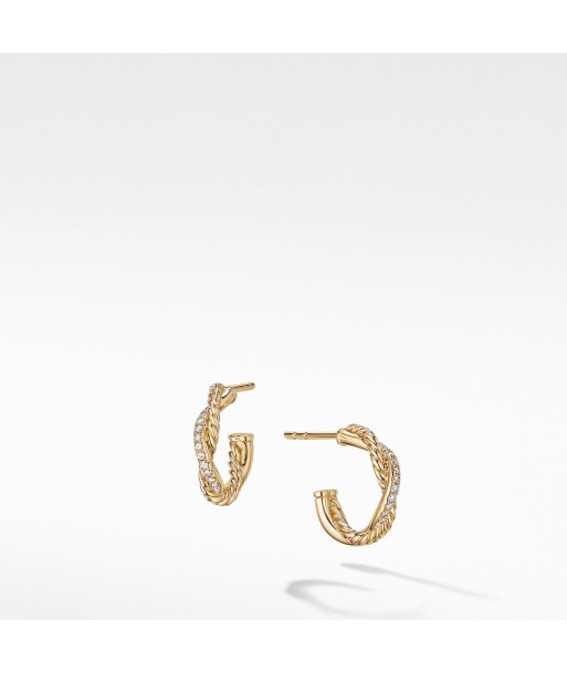 Petite Infinity 18k Gold Diamond Hoops la colonne vertébrale