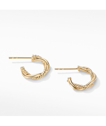 Petite Infinity 18k Gold Diamond Hoops la colonne vertébrale