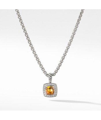 Petite Albion Citrine 11MM Diamond Necklace Comparez plus de prix