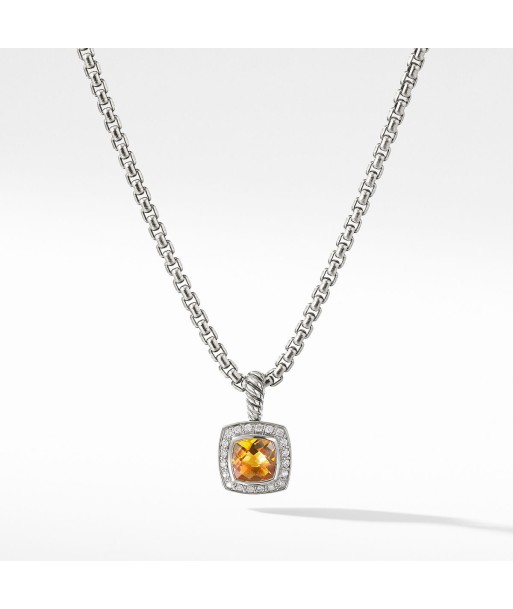 Petite Albion Citrine 11MM Diamond Necklace Comparez plus de prix