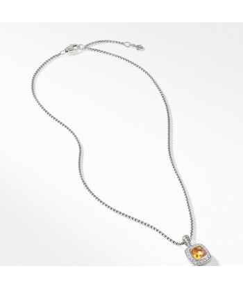 Petite Albion Citrine 11MM Diamond Necklace Comparez plus de prix