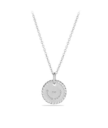 David Yurman Initial N 18k White Gold Diamond Necklace à prix réduit toute l'année