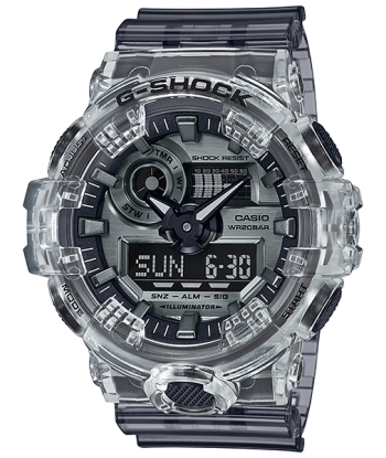 CASIO G-SHOCK GA-700SK-1A Clear Silver Metallic Skeleton Watch GA700SK sur le site 