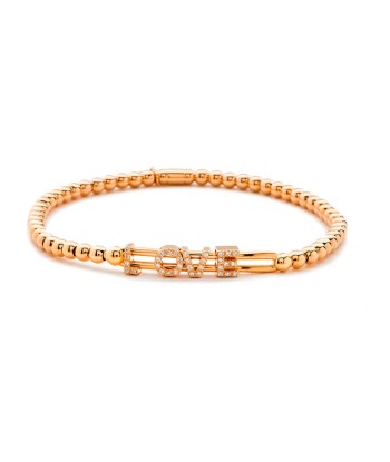 Hulchi Belluni 18K Yellow Gold "Love" Stretch Bead Bracelet 2 - 3 jours ouvrés.