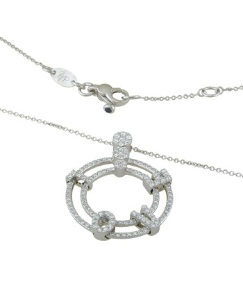 Hulchi Belluni 18K White Gold "Love" Diamond Necklace est présent 