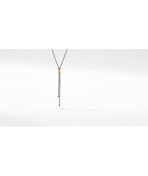 Petite X Lariat Y Necklace with 18K Yellow Gold en ligne