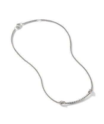 David Yurman Petite X Bar Necklace with Pave Diamonds JUSQU'A -70%! 