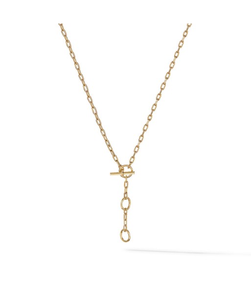 DY Madison Three Ring Chain Necklace in 18K Yellow Gold l'évolution des habitudes 