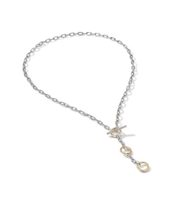 DY Madison Three Ring Chain Necklace with 18K Yellow Gold en ligne des produits 