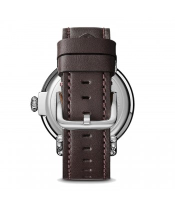 Shinola 45MM Runwell Automatic Kodiak Leather Strap Watch S01120183140 paiement sécurisé