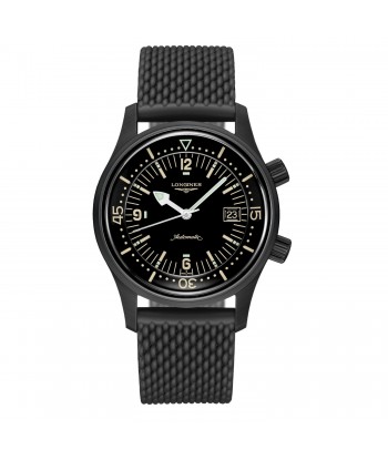 Longines Legend Diver 42MM Automatic Black PVD Coated Case Watch L37742509 vente chaude votre 