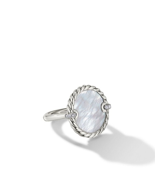 DY Elements Ring with Mother of Pearl and Diamonds, 21MM Jusqu'à 80% De Réduction