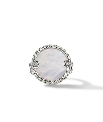 DY Elements Ring with Mother of Pearl and Diamonds, 21MM Jusqu'à 80% De Réduction