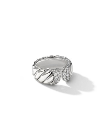 David Yurman Sculpted Cable Ring with Diamonds de votre