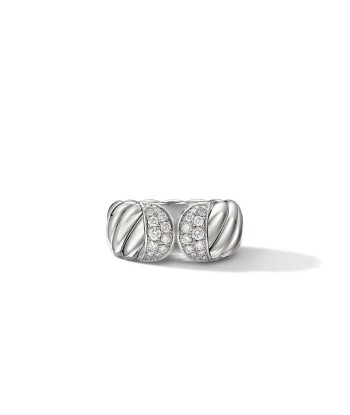 David Yurman Sculpted Cable Ring with Diamonds de votre