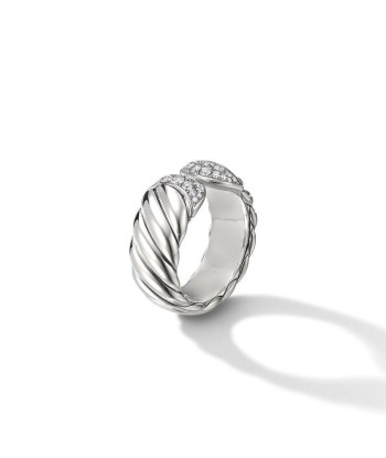 David Yurman Sculpted Cable Ring with Diamonds de votre