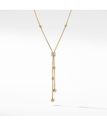 Petite Helena Y Necklace in 18K Yellow Gold with Diamonds Venez acheter