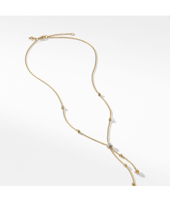 Petite Helena Y Necklace in 18K Yellow Gold with Diamonds Venez acheter