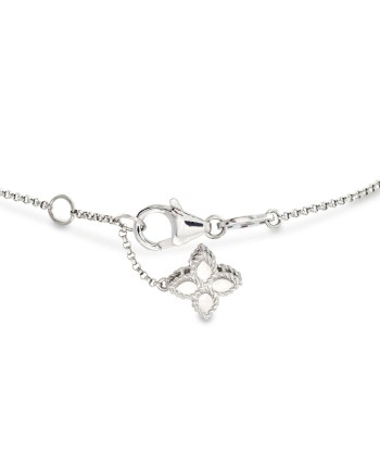 Roberto Coin "Princess" .17 ct. Diamond Flower Bracelet 18kt White Gold votre