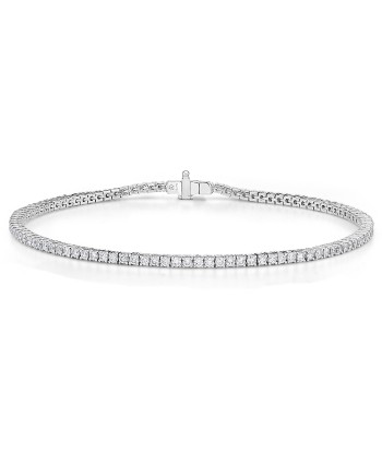 Memoire 18k White Gold 4-Prong Classic Tennis Bracelet de votre