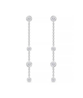 Memoire 18k White Gold 40MM Cascade Drop Earrings sélection de produits