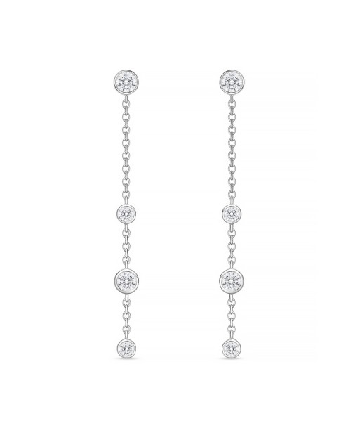 Memoire 18k White Gold 40MM Cascade Drop Earrings sélection de produits