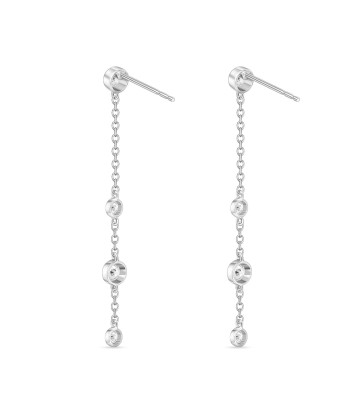 Memoire 18k White Gold 40MM Cascade Drop Earrings sélection de produits