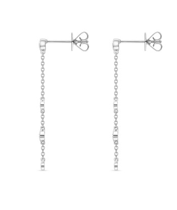 Memoire 18k White Gold 40MM Cascade Drop Earrings sélection de produits