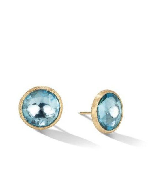 Marco Bicego Jaipur Color Large Blue Topaz Stud Earrings français