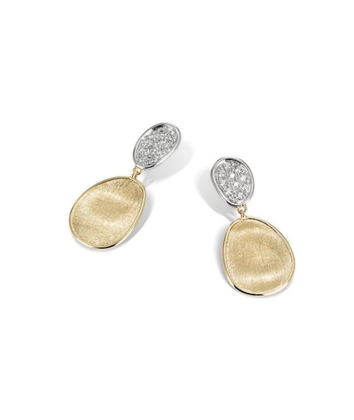 Marco Bicego 18k Yellow Gold Lunaria Petite Double Drop Diamond Earrings En savoir plus