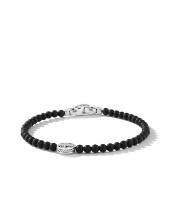 David Yurman Gents Spiritual Beads Compass Bracelet with Black Onyx pas cher 