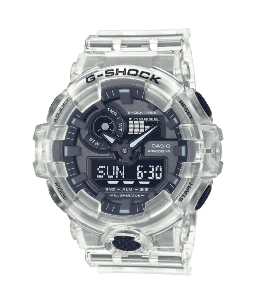 CASIO G-SHOCK GA700SKE-7A Clear Silver Transparent Pack Skeleton Watch GA700SK Economisez 