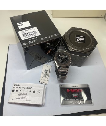 Casio G-Shock G-Steel Black Stainless Steel Carbon Core Watch GSTB400D-1A Solar basket pas cher