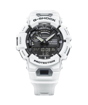 Casio G-Shock White Black StepTracker Analog-Digital Watch GBA900-7A les ligaments